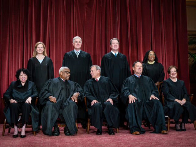 Supreme Court justices Members of the Supreme Court sit for a group photo following the recent addition of Associ