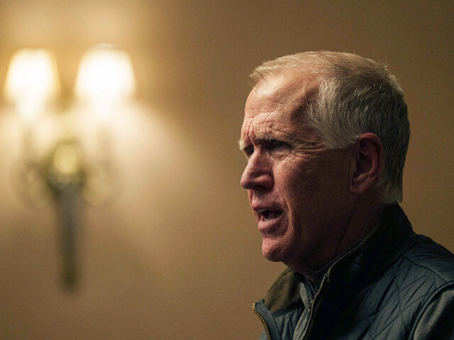 Thom Tillis U.S. Senator Thom Tillis speaks during press conference in Kyiv, Ukraine, Monday, Feb. 17,