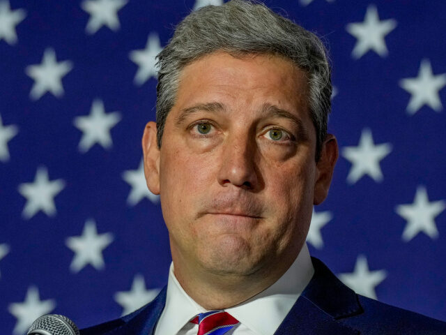 Tim Ryan Plays Senator on PBS Democratic candidate for U.S. Senate Rep. Tim Ryan (D-OH) speaks during an election night