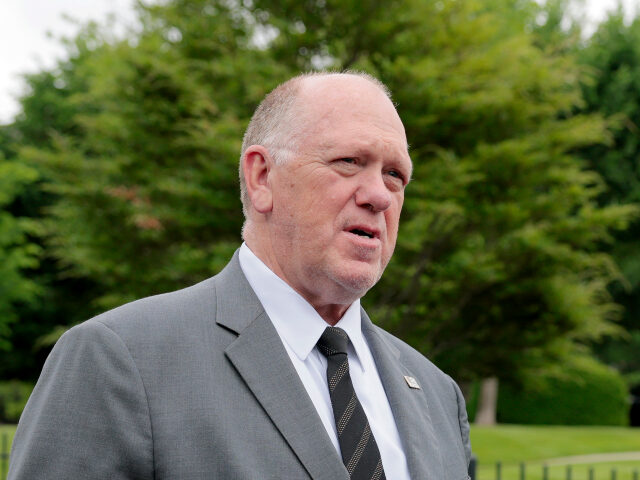 Tom Homan White House border czar Tom Homan speaks to reporters outside the White House on May 05, 2