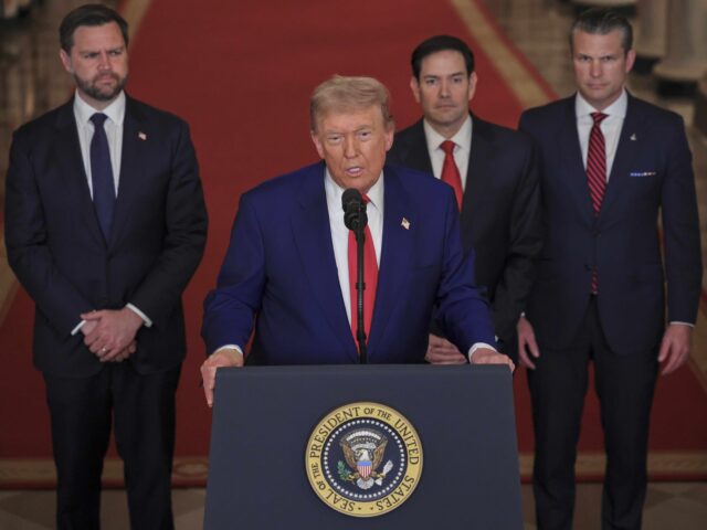 Trump address on Iran (Carlos Barria via Associated Press) President Donald Trump speaks from the East Room of the White House in Washington, Saturda