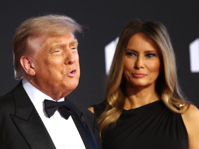 trump and melania US President Donald Trump (L) and First Lady Melania Trump arrive to attend the opening ni