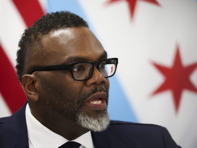 brandon johnson in chicago Mayor Brandon Johnson answers questions during a news conference at Chicago City Hall on A