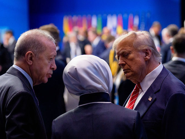 NATO Leaders Attend 2025 Summit In The Hague THE HAGUE, NETHERLANDS - JUNE 25: U.S. President Donald Trump (R) speaks with President of
