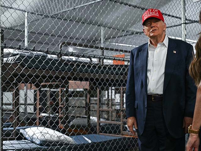 gettyimages2222320138-640x480-1 US President President Donald Trump tours a migrant detention center, dubbed "Alligator Al
