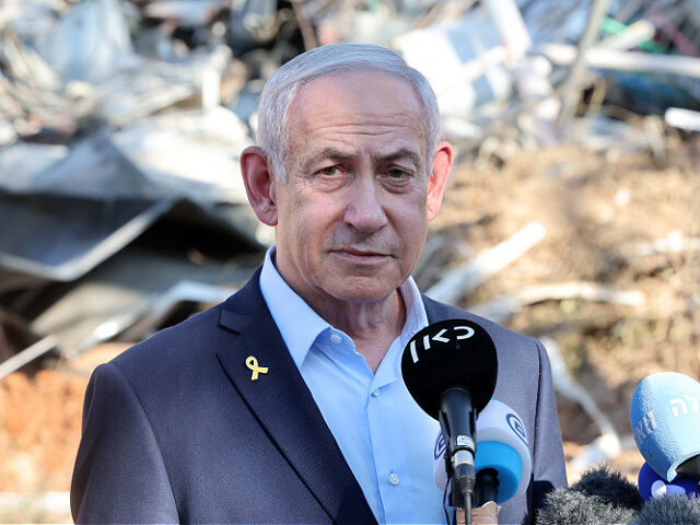 Israel-Prime-Minister-BenjaminNetanyahu-june-20-25-gettyimages Israel's Prime Minister Benjamin Netanyahu gives a statement during a visit to the site of