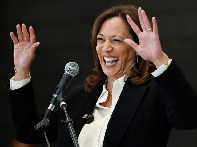 Former Vice President Kamala Harris speaks at the State of the People POWER Tour opening c