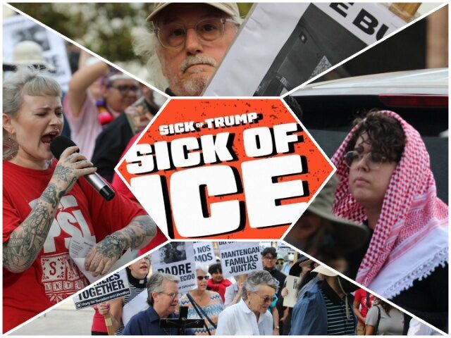 Weak Turnout for San Antonio Sick of Ice protest Weak Turnout for San Antonio Sick of Ice protest (Breitbart Texas/Randy Clark)