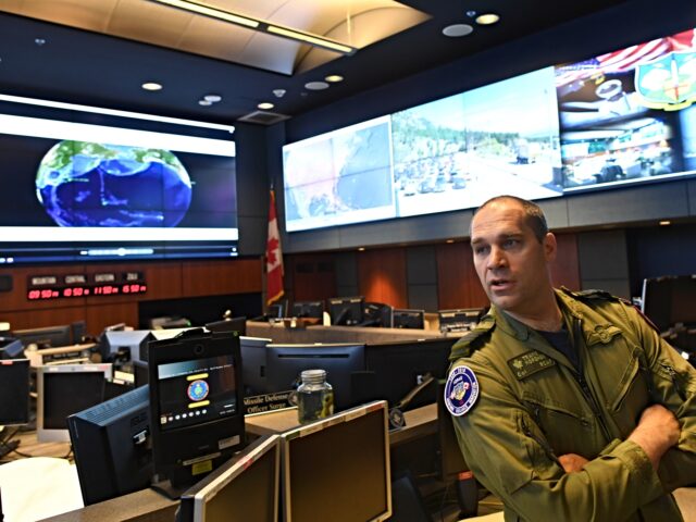 norad COLORADO SPRINGS, CO - MAY 10: Royal Canadian Air Force Colonel Travis Morehen, NORAD and