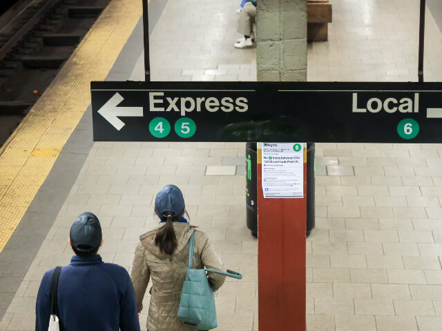 NYC subway station Commuters at the Brooklyn Bridge subway station in New York, US, on Wednesday, March 19, 2
